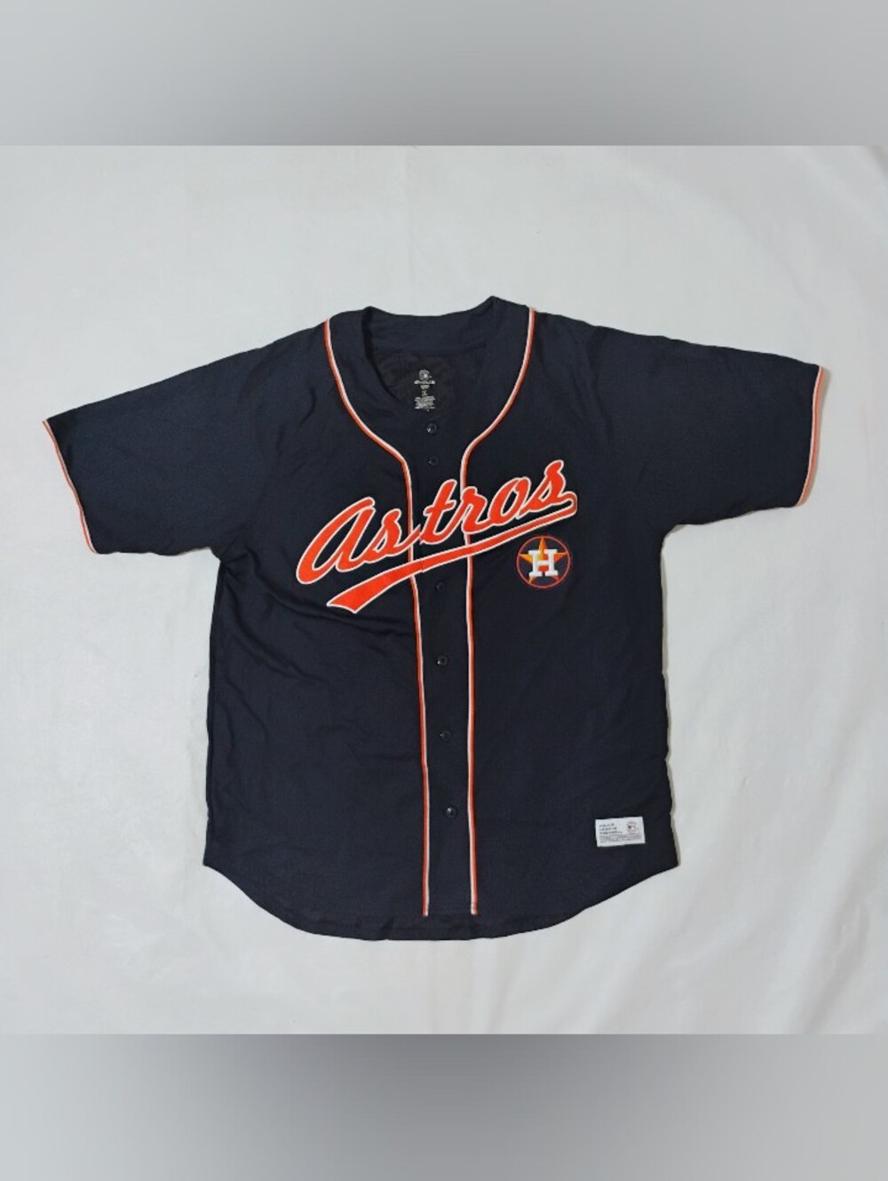Men's Dynasty Houston Astros Button-Up MLB Baseball Jersey Size Large